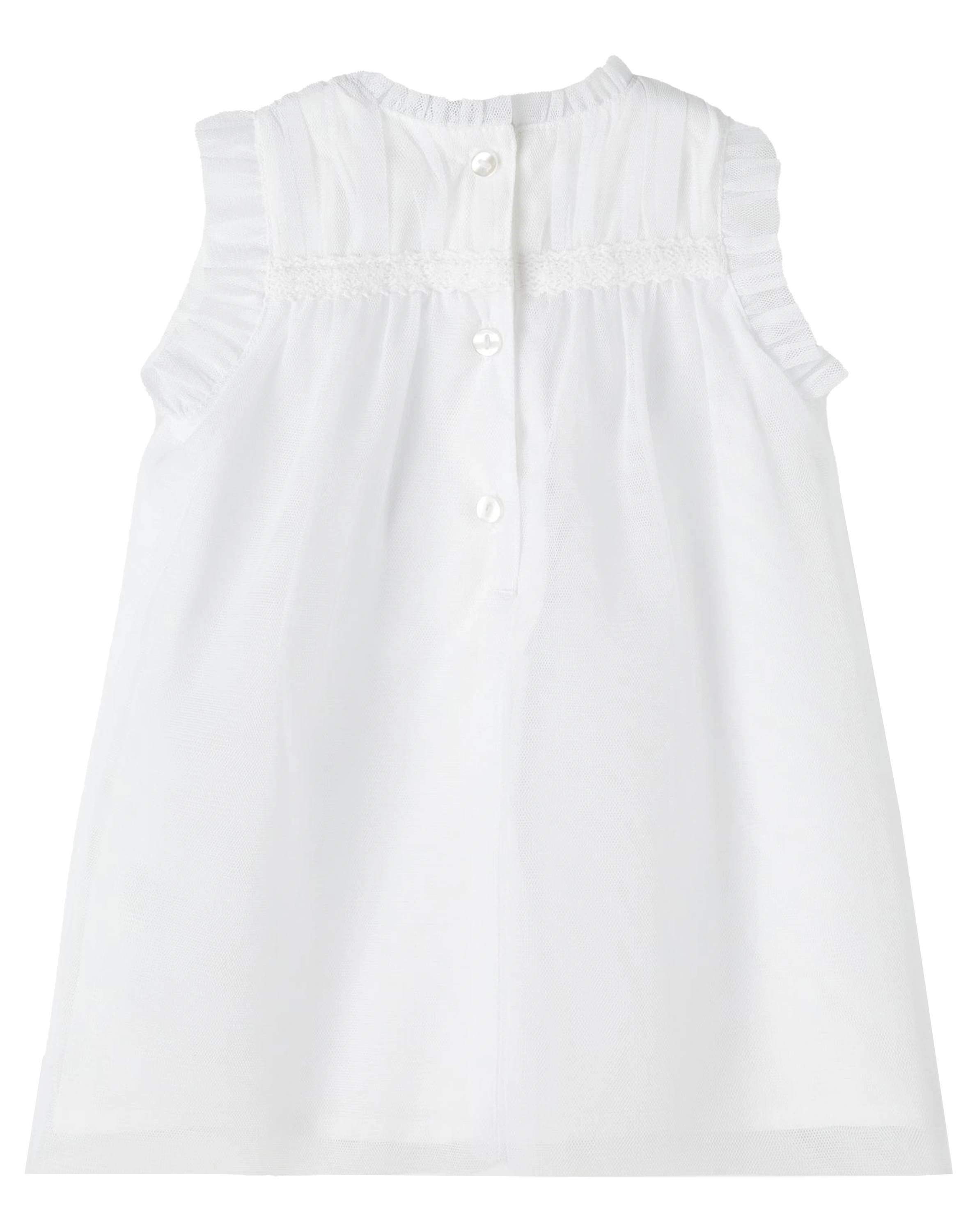 Tüllkleid NBFDEMINE - SPENCER ärmellos in bright white