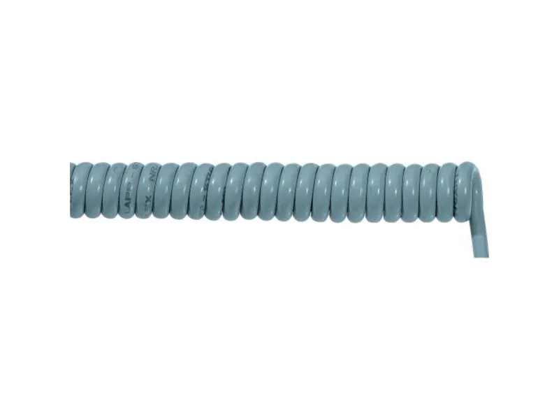 Lapp ÖLFLEX Spiral 400 P, 1,5 m, Grå, PVC, 3000 V, 1,5 mm², 5 - 50 °C
