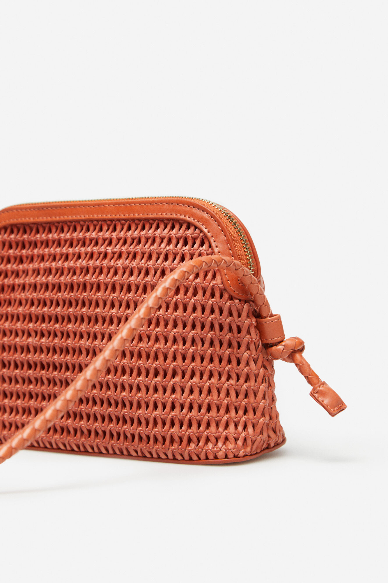 Bolsa de ombro trançada - Rosa