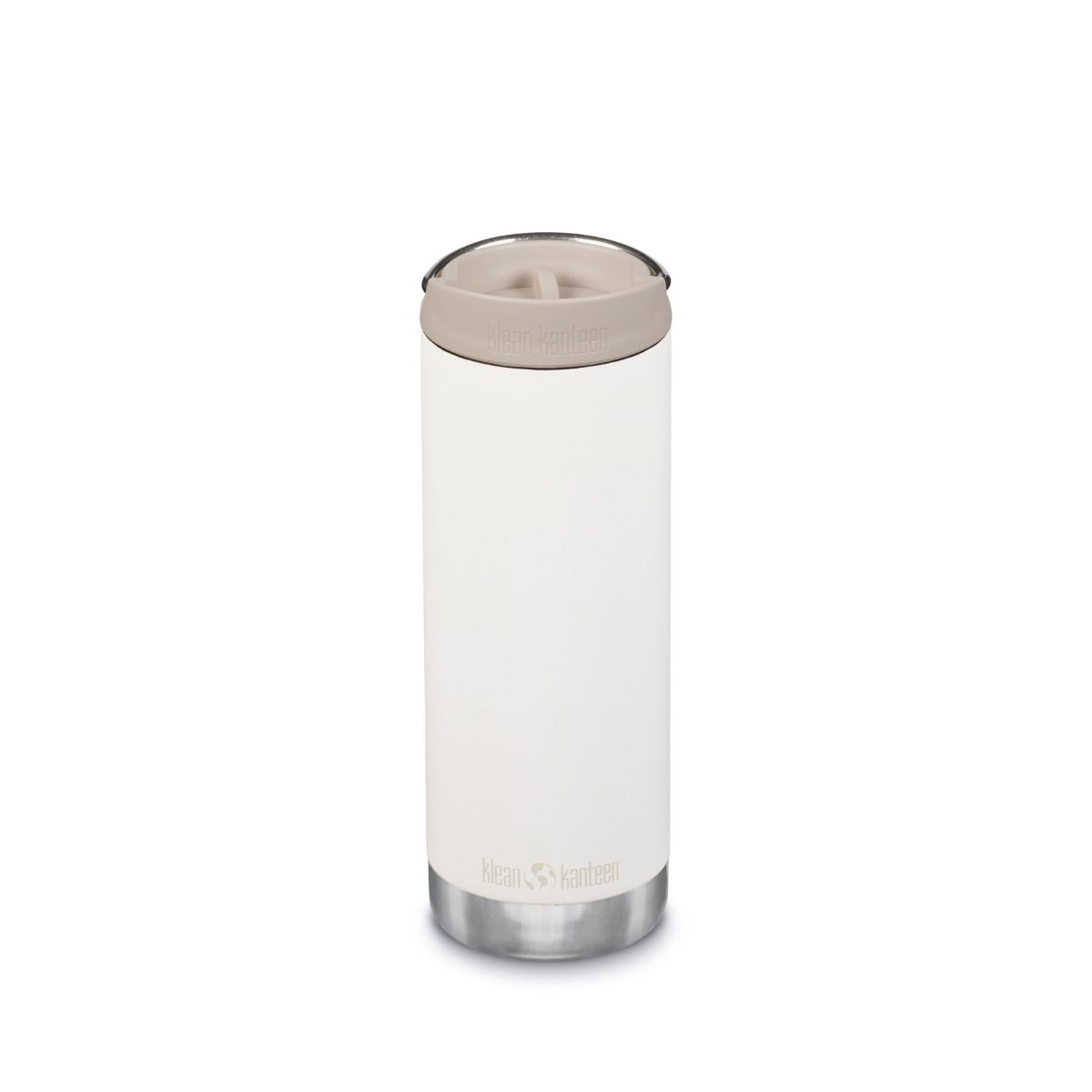 Garrafa térmica isolada Klean Kanteen Tkwide de 473 ml com tampa para café.