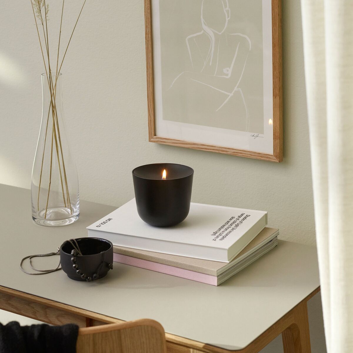 Solis oljelampe, 11.5 cm, soft black