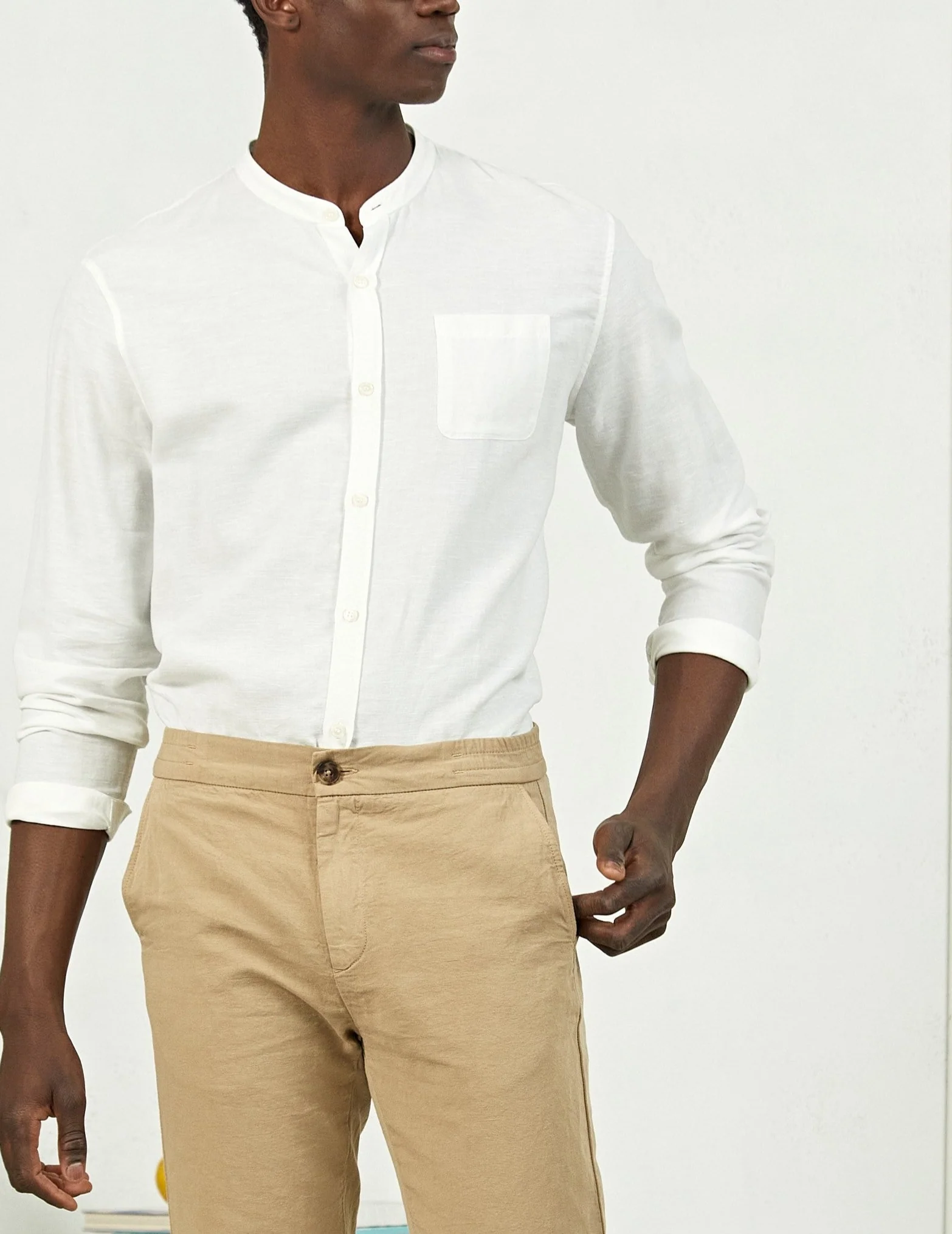 Chemise en lin Willis Blanc