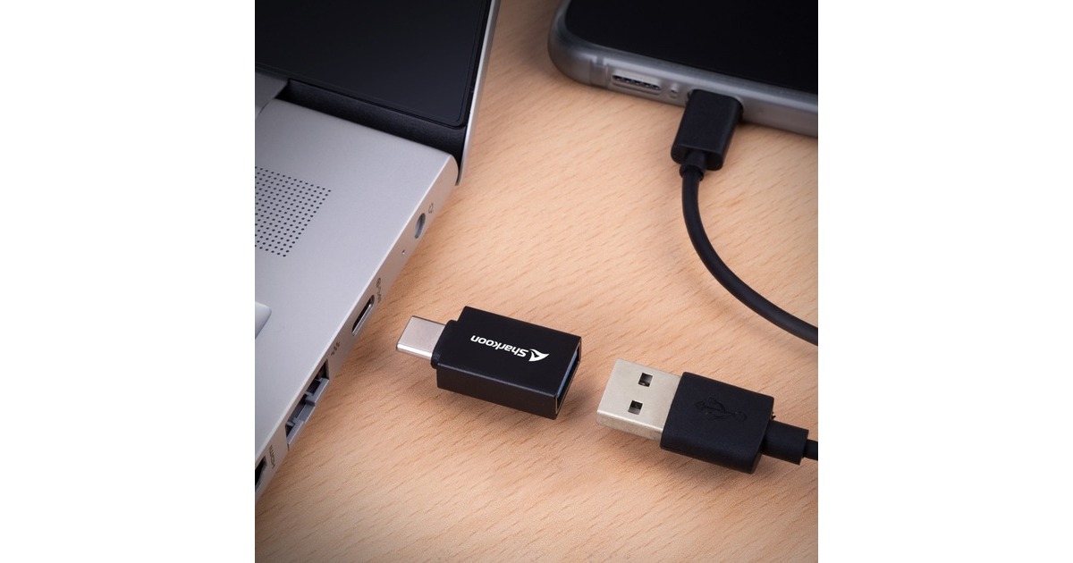 SharkoonOfficePal USB-C Adapters  (Zwart)