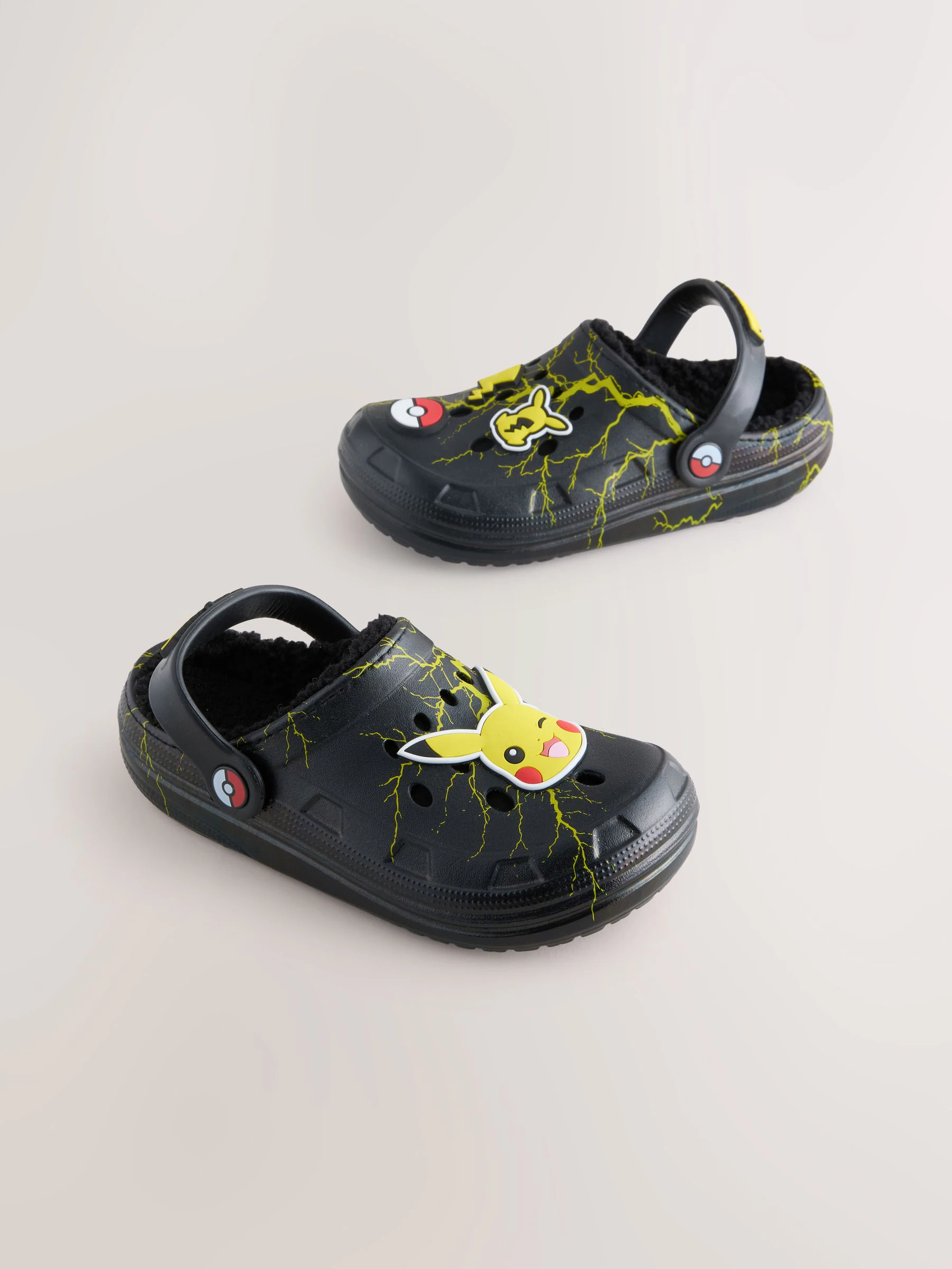 Zwart - Pokemon Warm Lined Slipper Clogs