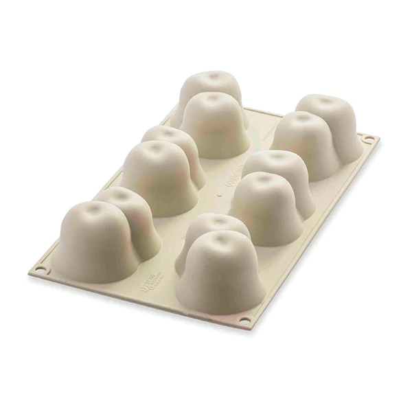 Moule silicone 6 mini gâteaux Rosso Ciliegia Silikomart