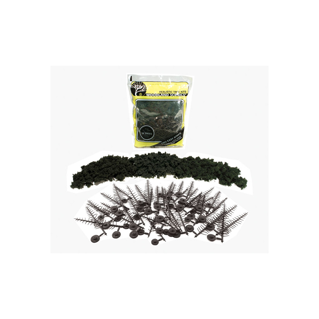 Woodland Scenics - Forest Green : 6-15 cm