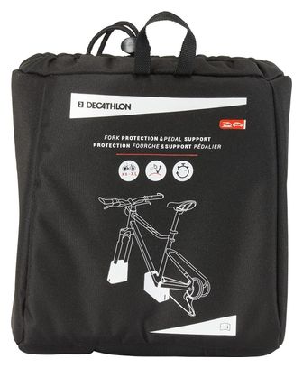 Protection Fourche et Pédalier Decathlon Noir