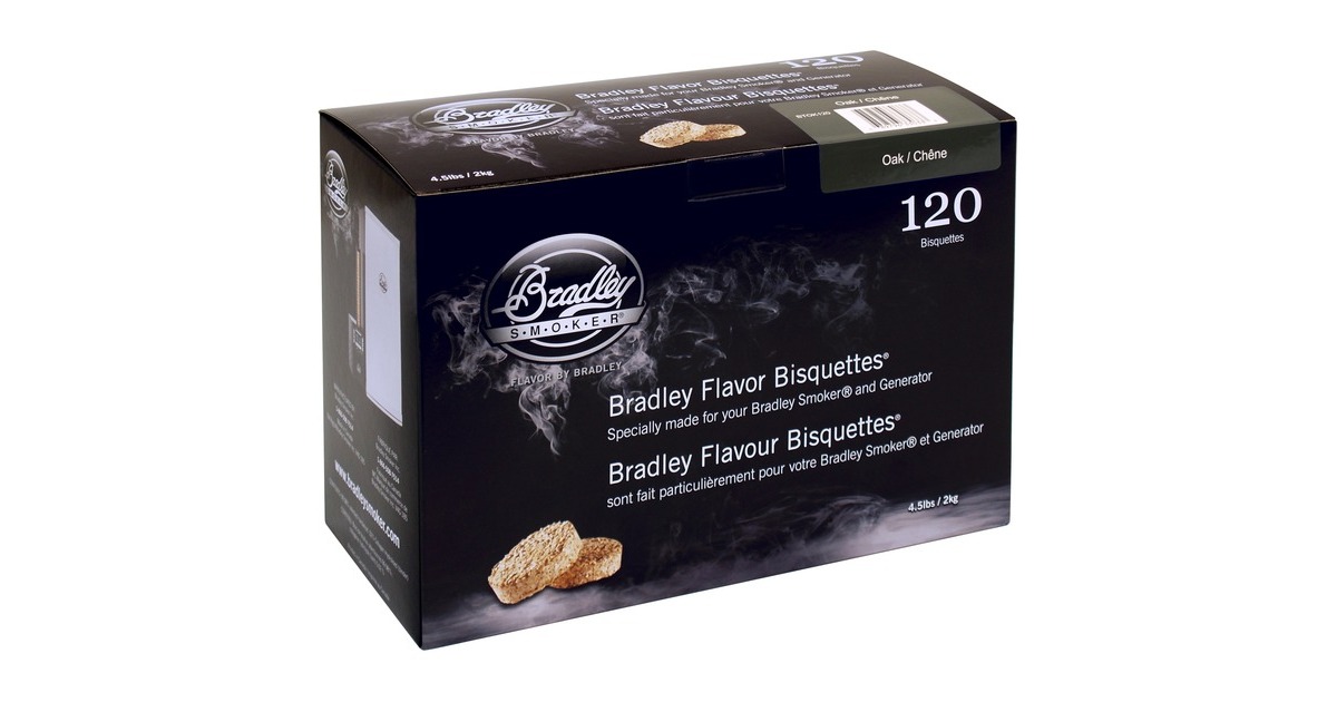 BradleyOak Wood Briketten rookhout  (120 stuks)