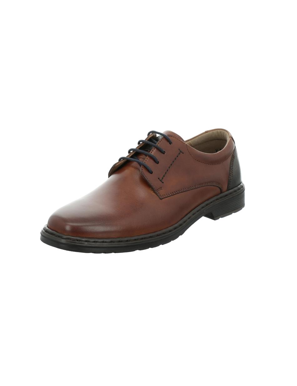 Halbschuh Alastair 01, cognac-kombi
