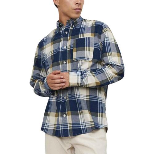 Jack & Jones - JPRBLUBROOK CORD SHIRT Azul