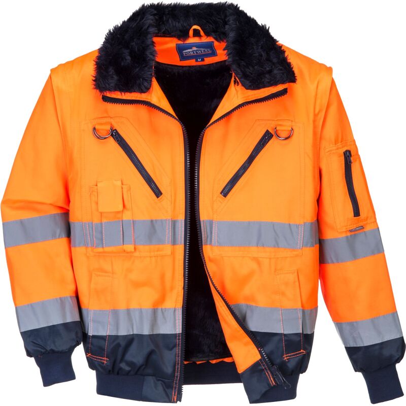 Portwest PJ50 Blouson pilote 3 en 1 haute visibilité
