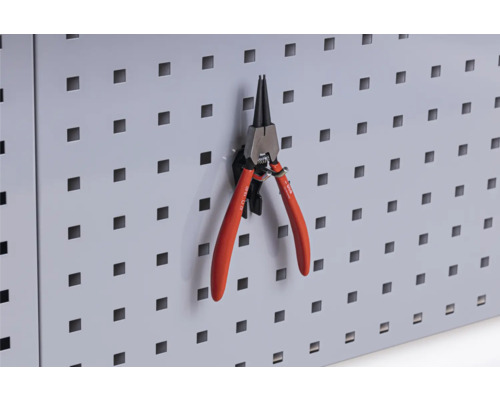 Dubbele haak Industrieel 60 x 27 x 47 mm zwart, 3 st.