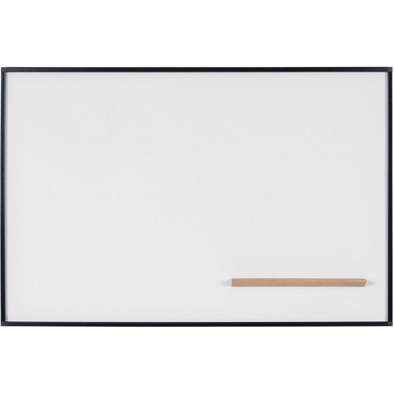 Tableau blanc acier émaillé A9 cadre noir 150 x 100 cm New Generation Bi-Office