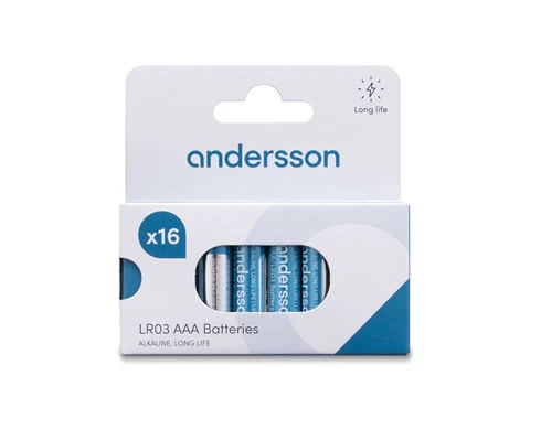Andersson LR03 AAA Long Life Alkaline 16-pcs
