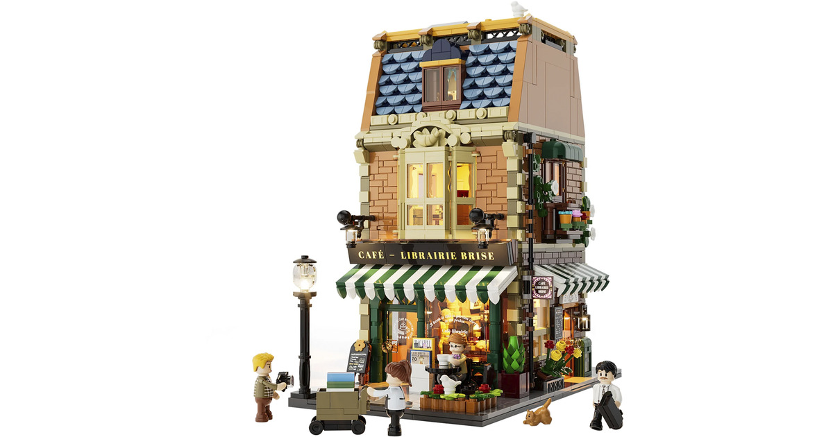 LumibricksTown Life - Book-Cafe Constructiespeelgoed  (F9031)
