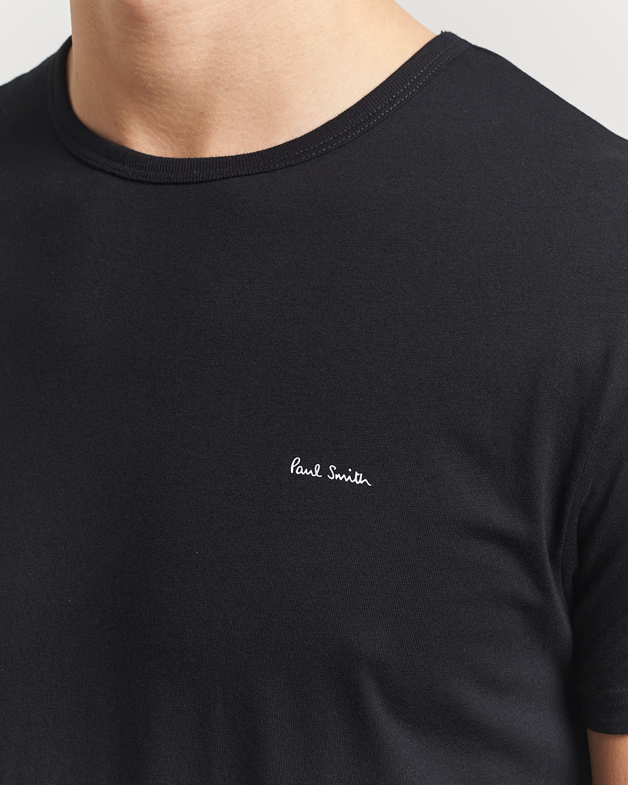 Paul Smith 3-Pack Crew Neck T-Shirt Black