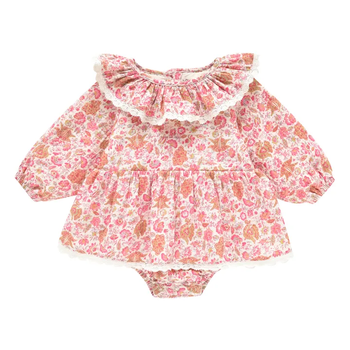 Louise Misha Robe Body Gaze de Coton Bio India | Rose pâle