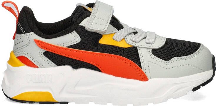 PUMA Trinity Lite AC+ PS Unisex Sneakers Black-Redmazing-Cool Light Gray-Tangerine