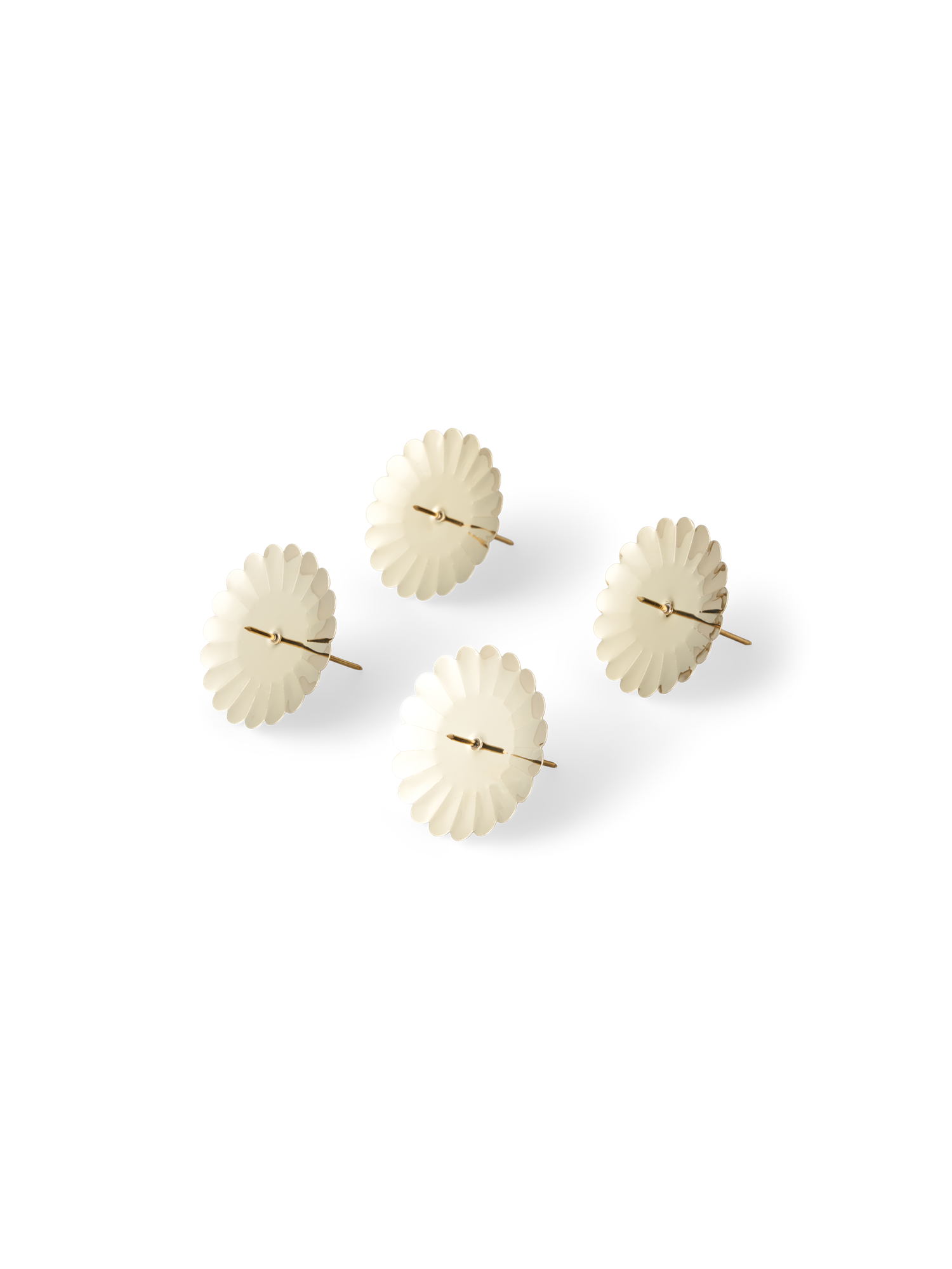Bloklysholder til kranse 4-pak | Jern. 7,5 cm. 4 stk. | Gold