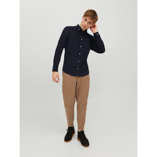 Jack&Jones Classic Fløjlsskjorte, Navy Blazer, M