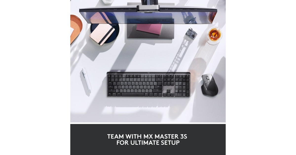 LogitechMX Mechanical, toetsenbord  (Zwart/grijs, US-International, Bluetooth Low Energy)