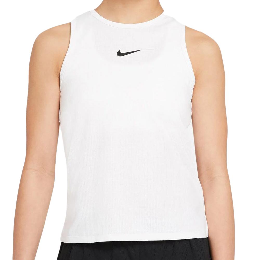 Nike Débardeur Blanc Fille Nike Nkct