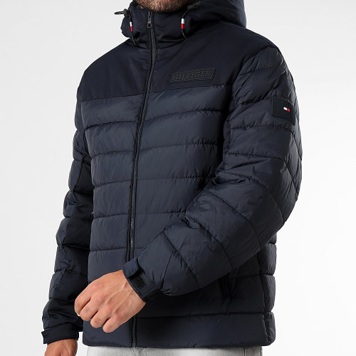 Doudoune Capuche Mid New York Hooded 4264 Bleu Marine