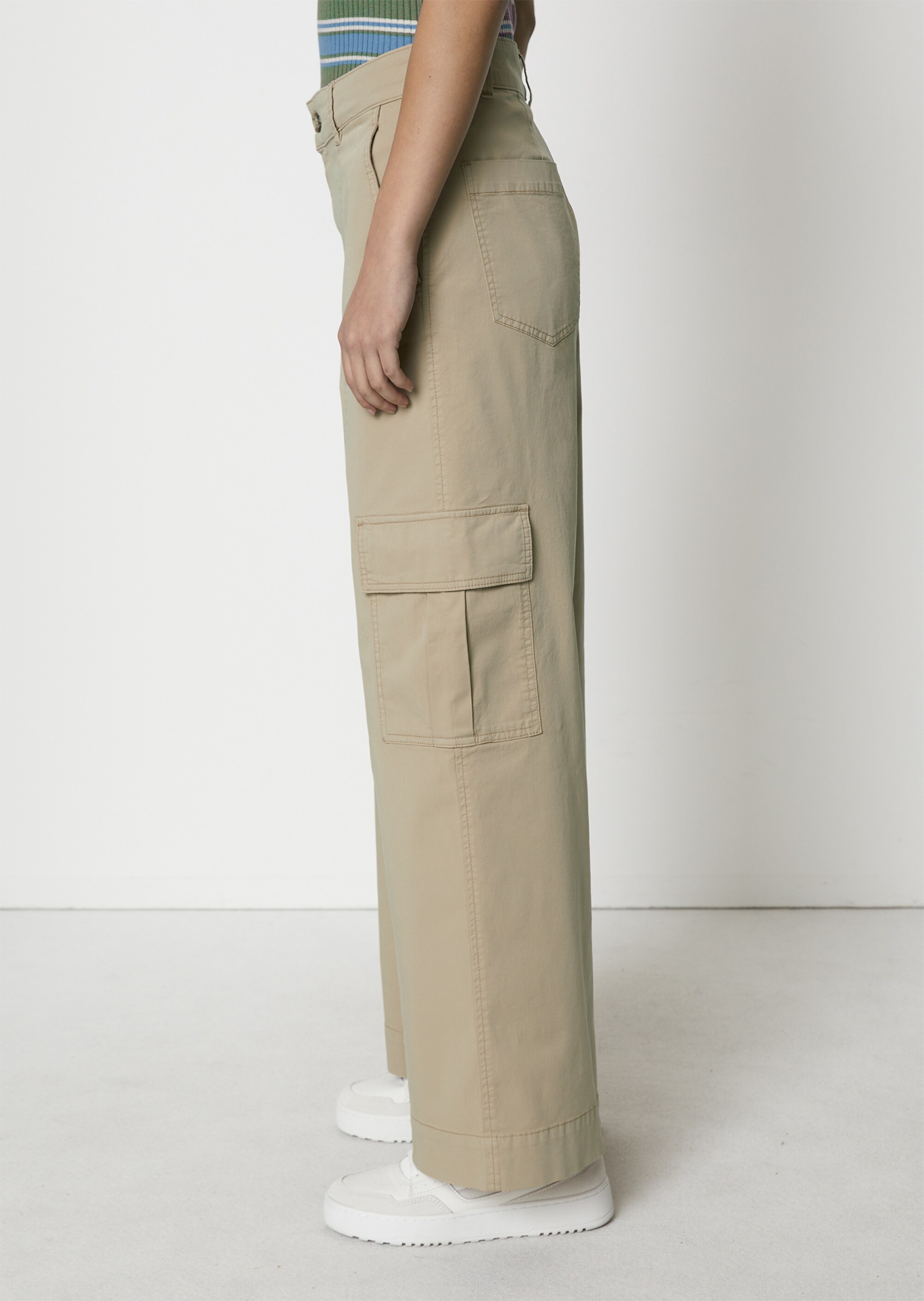 Cargopants looseaus Twill-Stretch