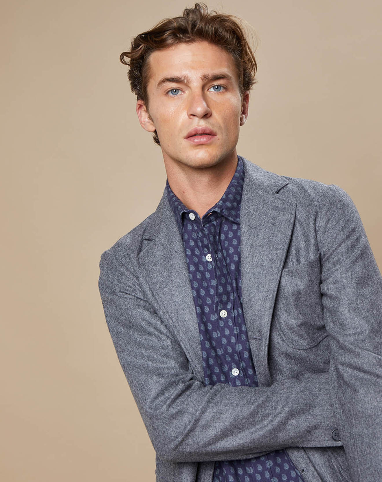 Hartford Veste 100% Laine Jess grise