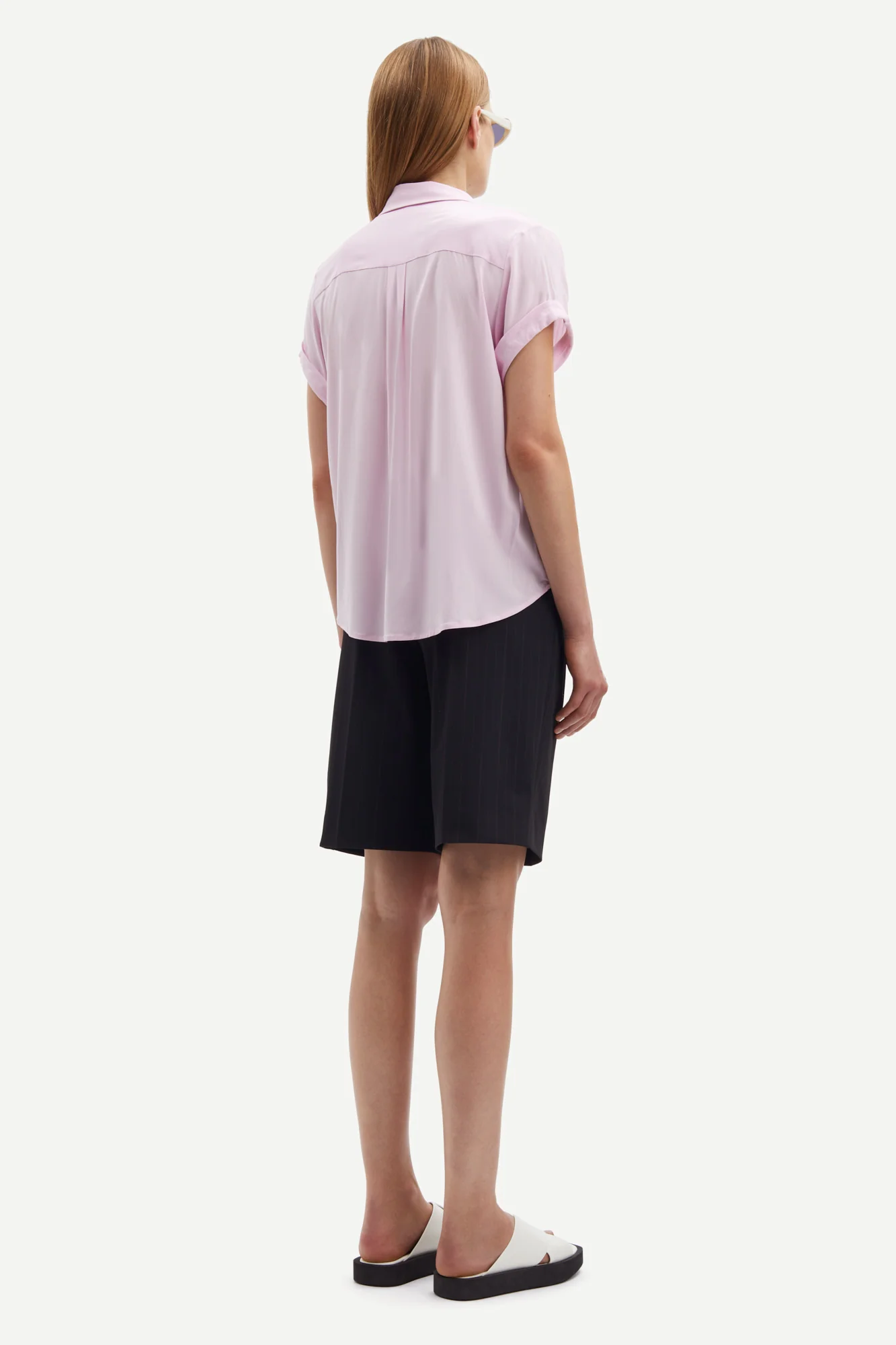Samsøe Samsøe  Majan ss 9942 skjorte - Lilac Snow