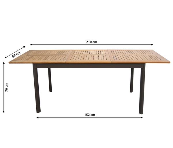 Dehner Teak-Ausziehtisch Colmar, ca.