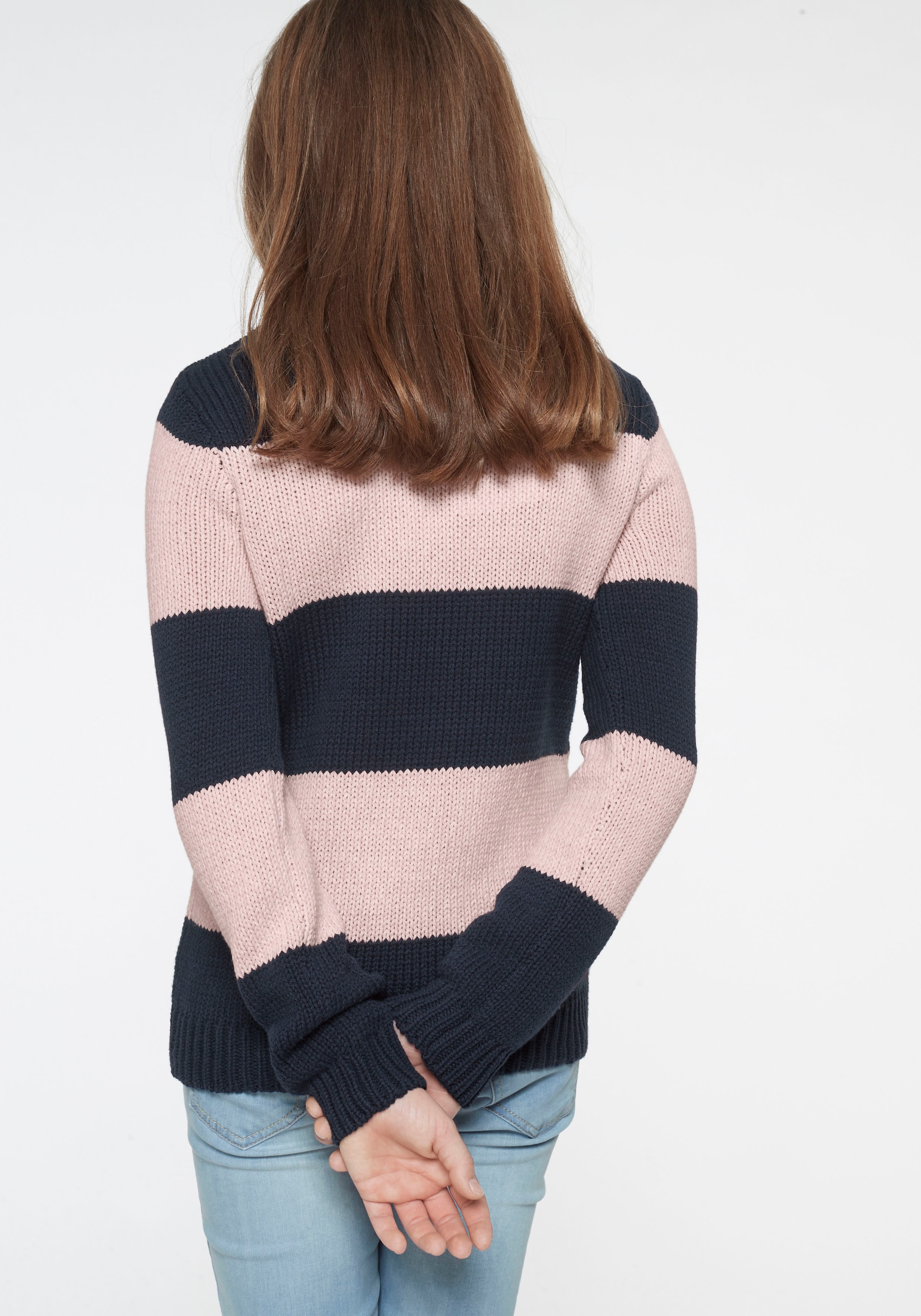 KangaROOS Strickpullover , in modischer Streifenoptik