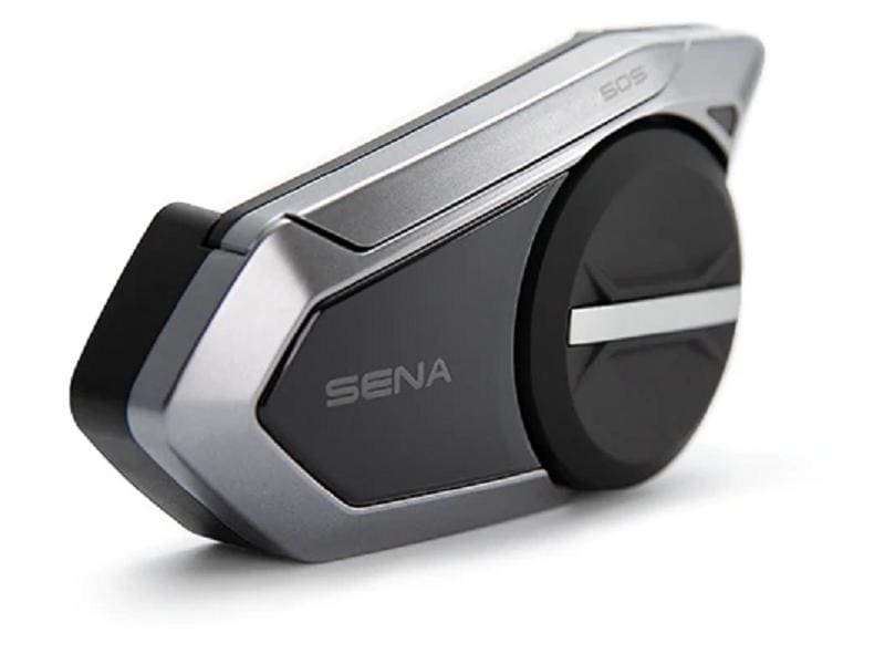 SENA Intercom 50S-10 HK-Edition Single Pack Bluetooth-Kommunikationssystem für Motorradfahrer