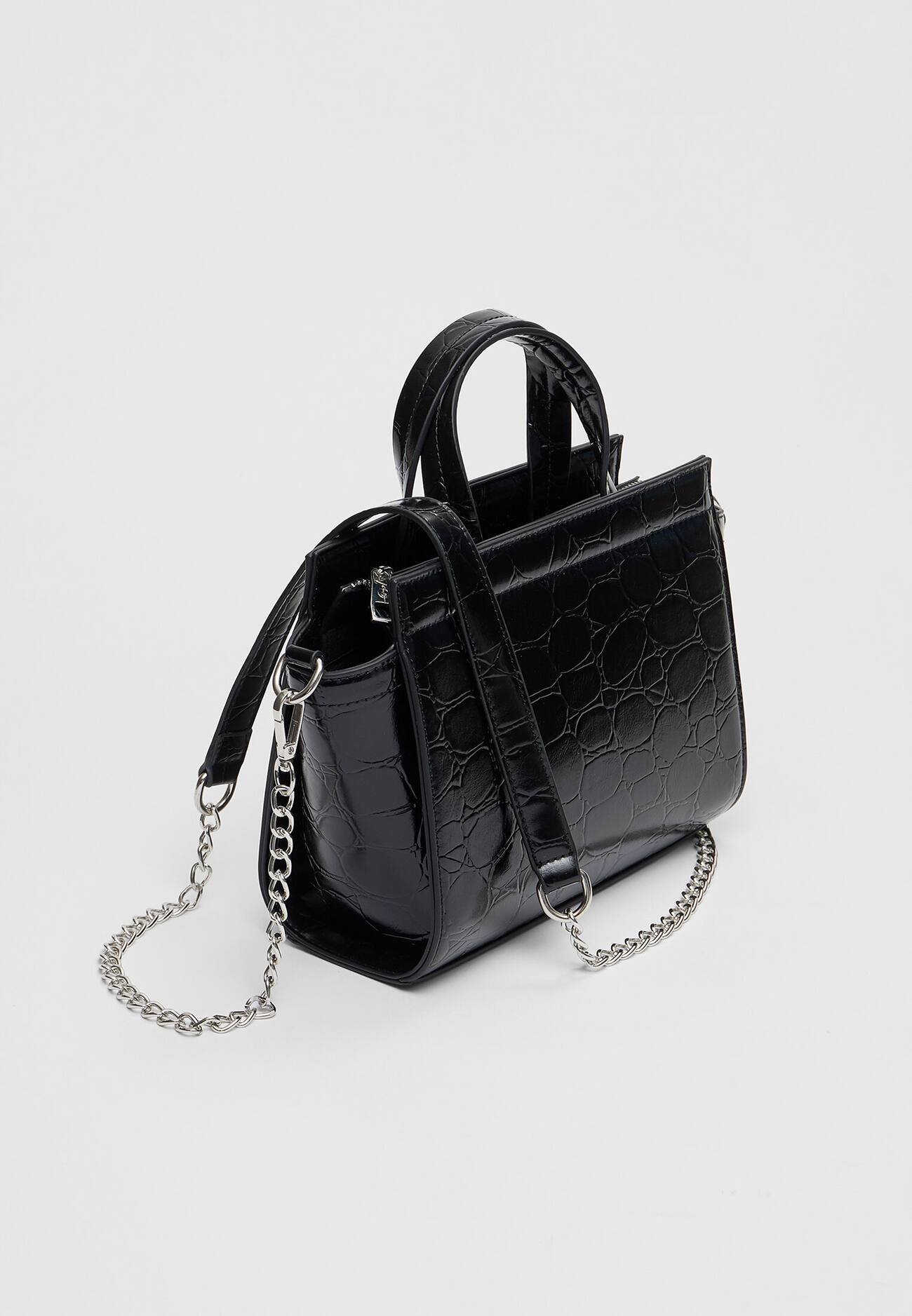 Bolsa urbana imitando crocodilo