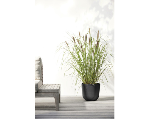 Ecopots Oslo plantenpot, kunststof, Ø 25 cm, H 21,8 cm, donkergrijs