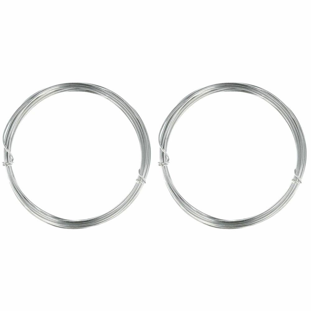 2 fils en aluminium à tricotin - 1,5 mm x 5 m