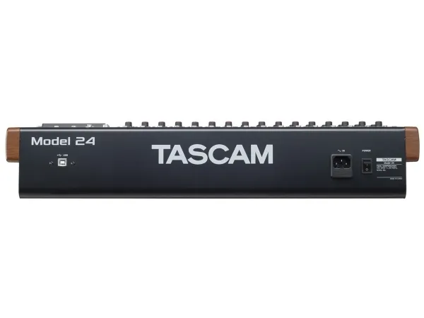Tascam Model 24, 24 kanaler, Bluetooth, 52 W, Sort, Guld, Træ