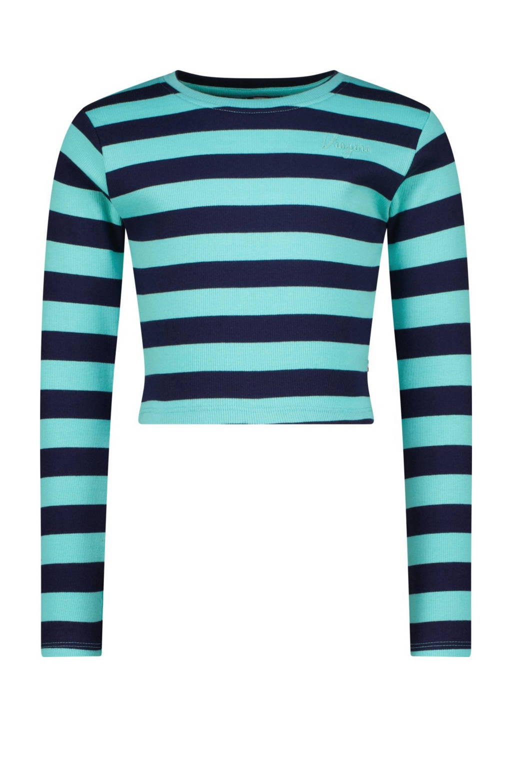 Vingino gestreeptetop turquoise/donkerblauw