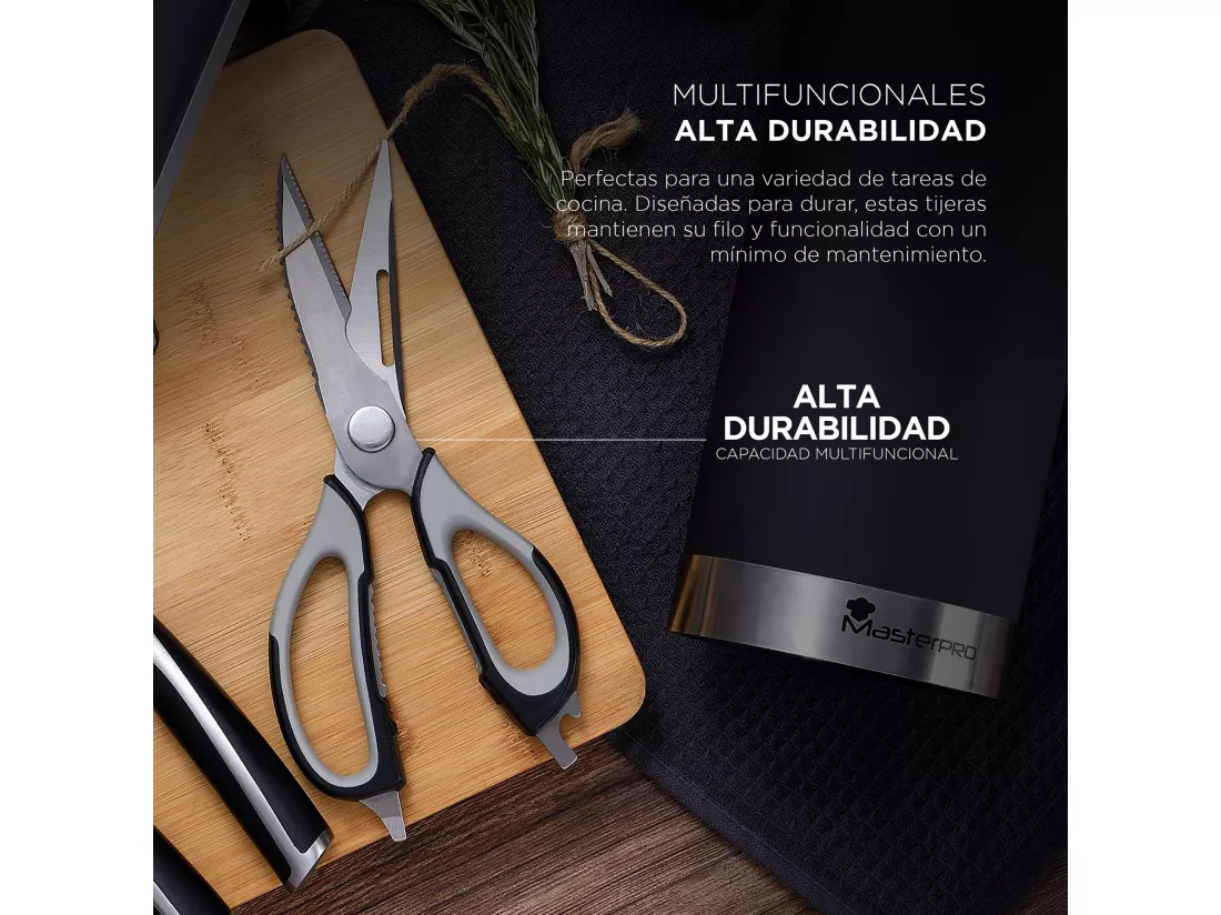 Ciseaux de cuisine ELEGANCE en acier inoxydable MasterPRO