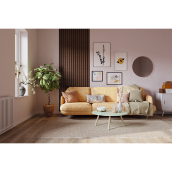 Lattenwand MDF Decowall Essential walnoot 260x30cm, 2 stuks (1.56m2)