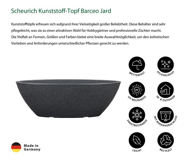 Scheurich Kunststoff-Topf Barceo Jard, oval,