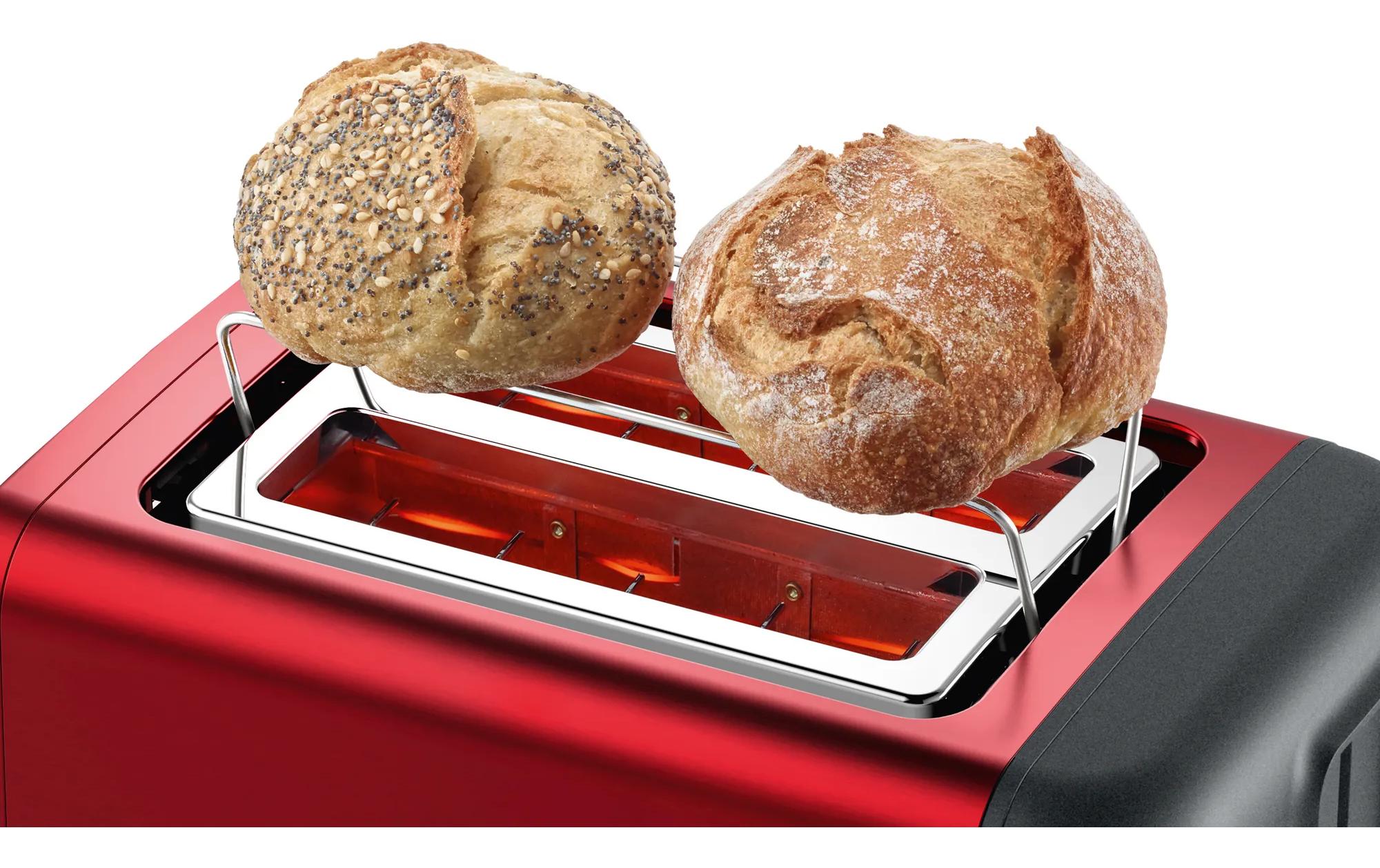 Toaster DesignLine TAT3P424DE Anthrazit/RotKlassischer Toaster