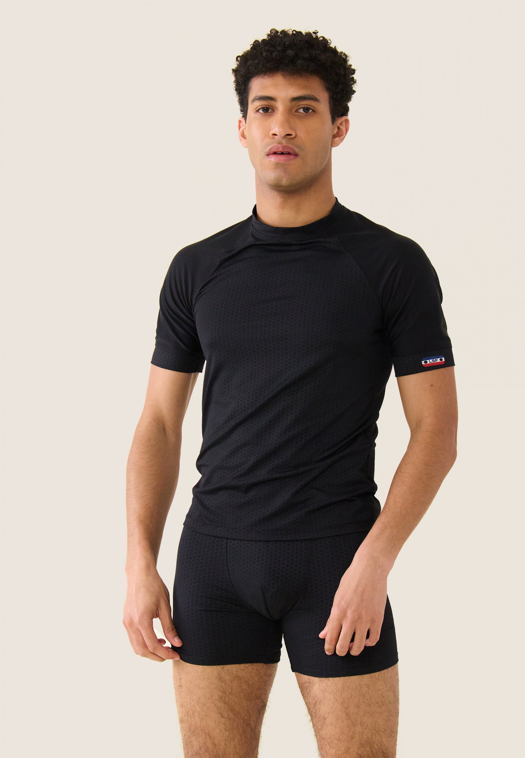 T-shirt en polyamide-Tobias Noir
