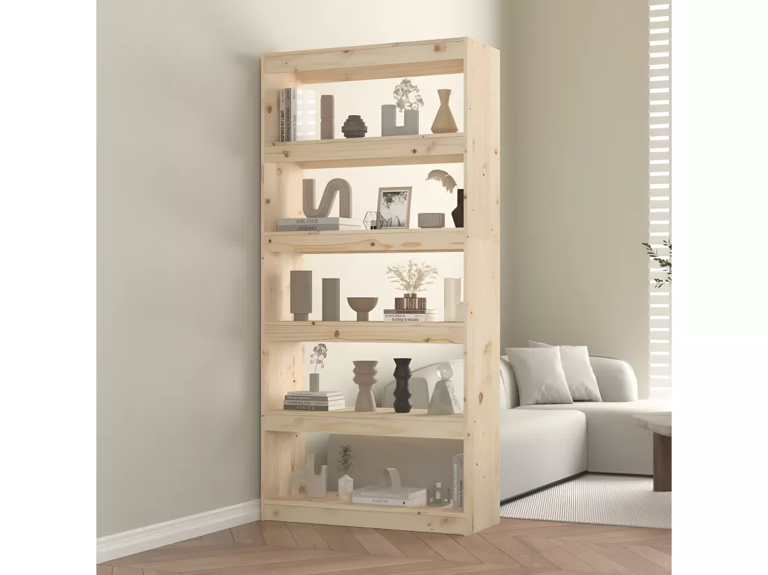 Bibliothèque/Séparateur de pièce 80x30x167,4 cm Bois de pin