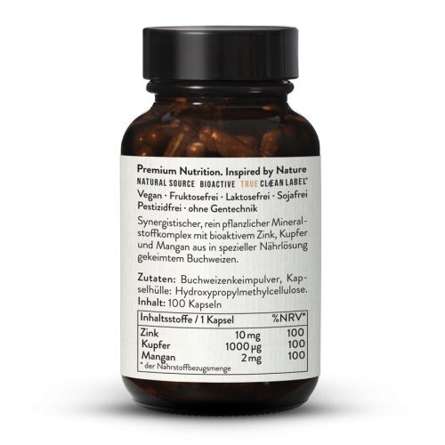 Sunday Natural Products  Zink, Kupfer, Mangan Kapseln