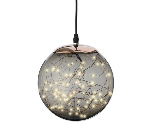 Micro LED-bol Lumineo Ø 20 cm smokey