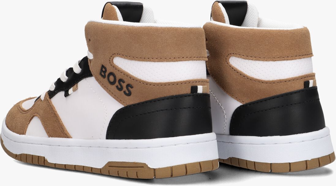 BOSS KIDS witte boss kids hoge sneaker baskets j29367