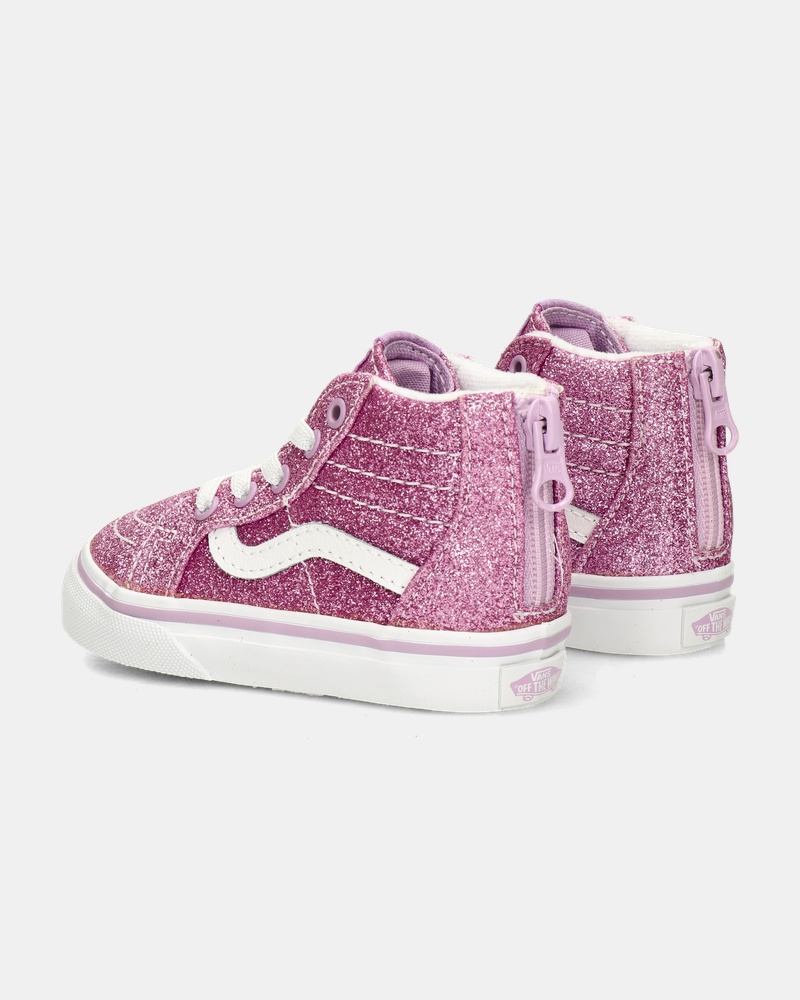 Vans SK8- Hi Zip Glitter Hoge sneakers  - paars