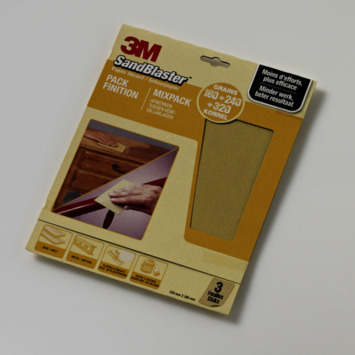 3M Sandblaster schuurpapier P320/P240/P180 3 stuks