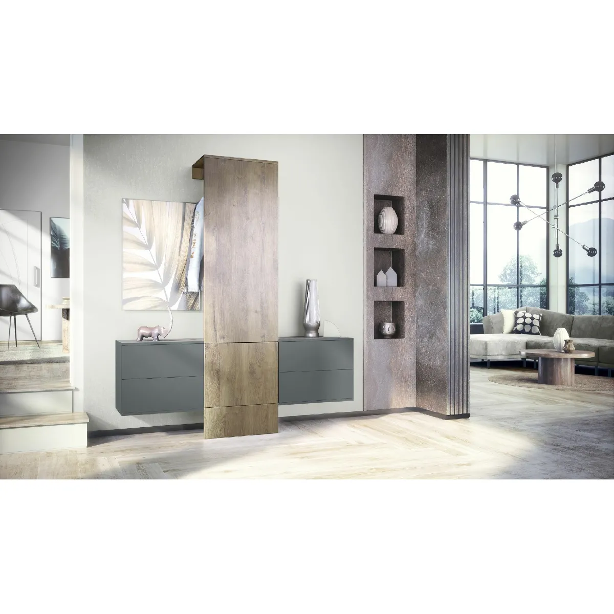 MPC Vestiaire Chêne Ribbeck 157x193x35
